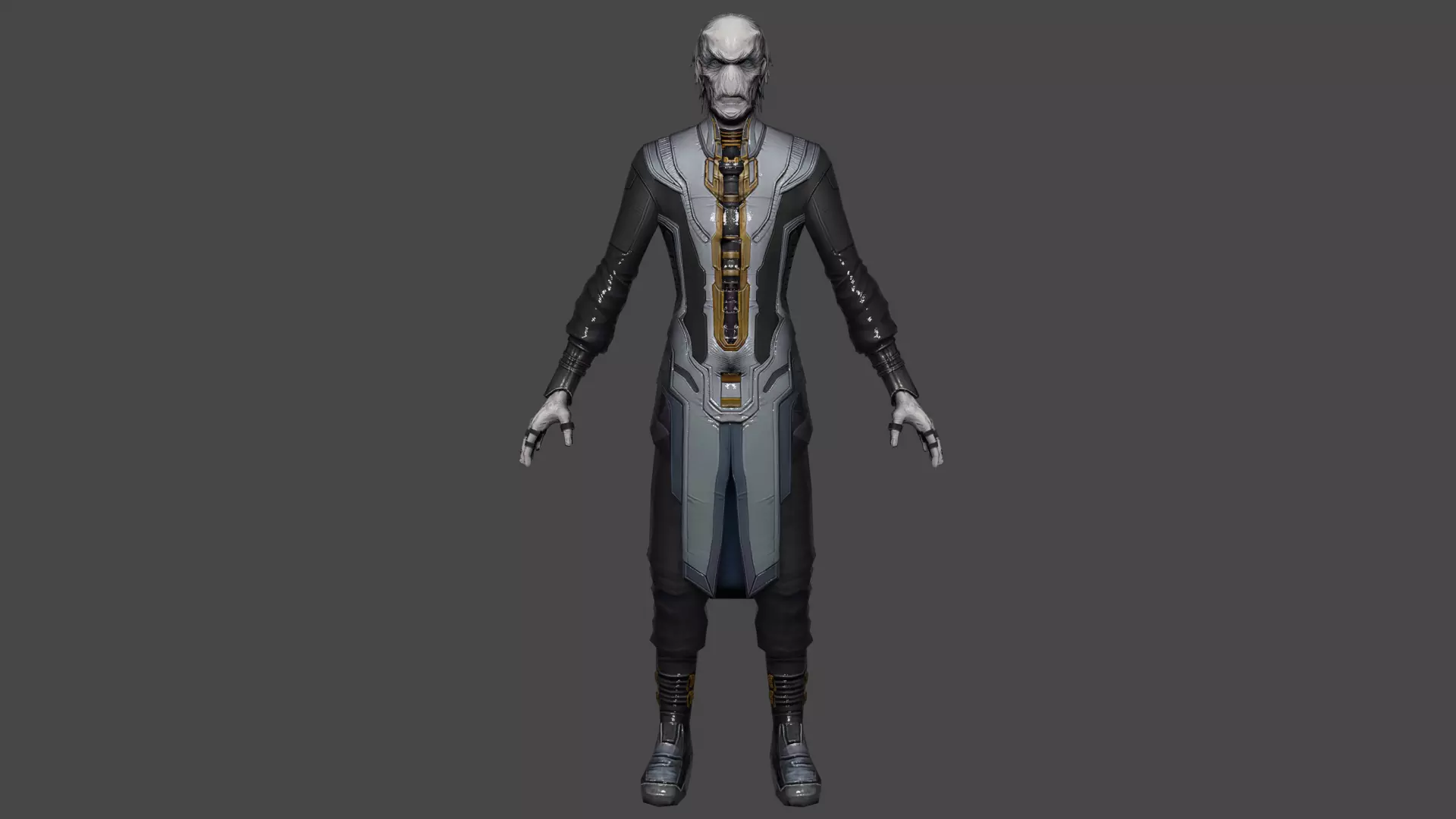 Ebony Maw Low-poly 3D model_0