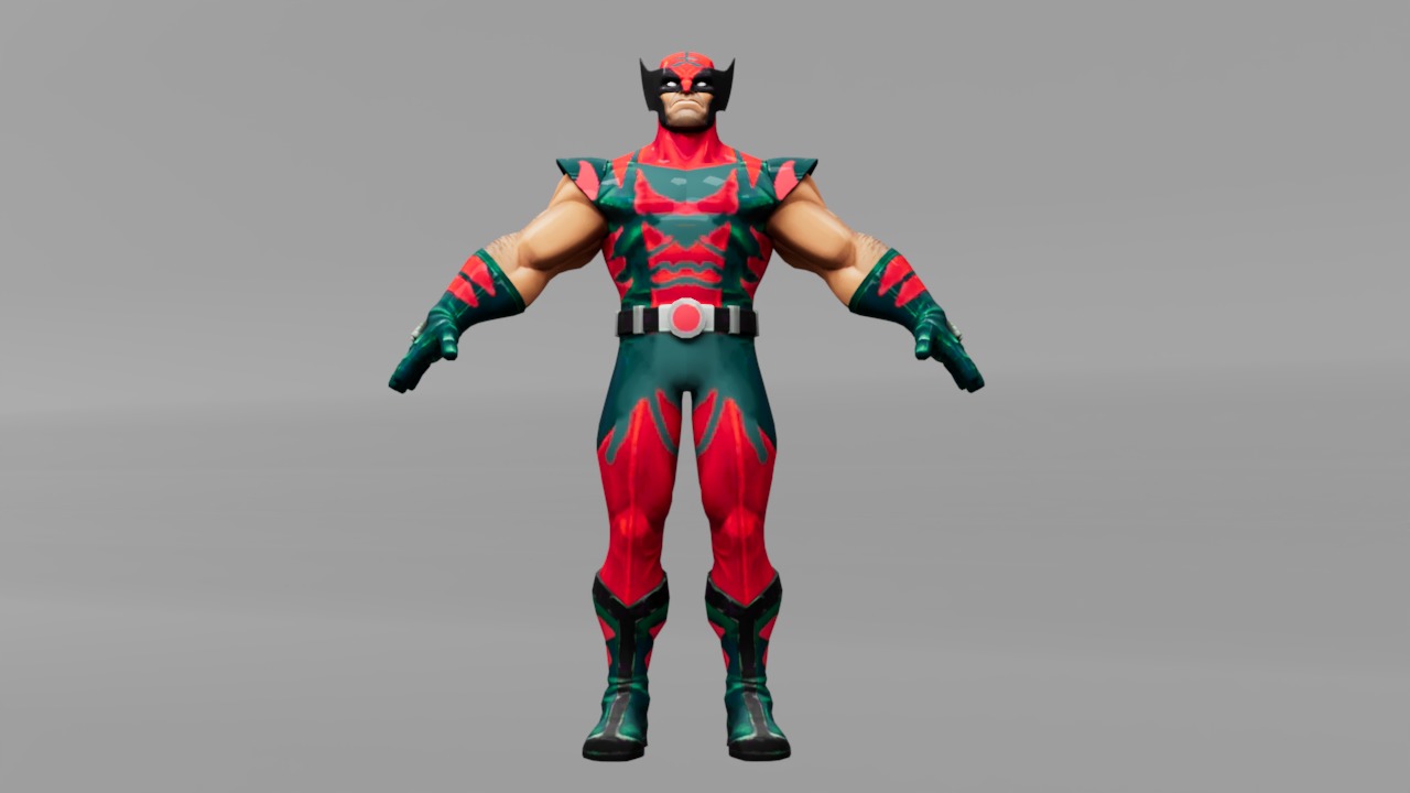 Tigerine 3D Character Highly Detailed Model for Games Low-poly 3D model_2