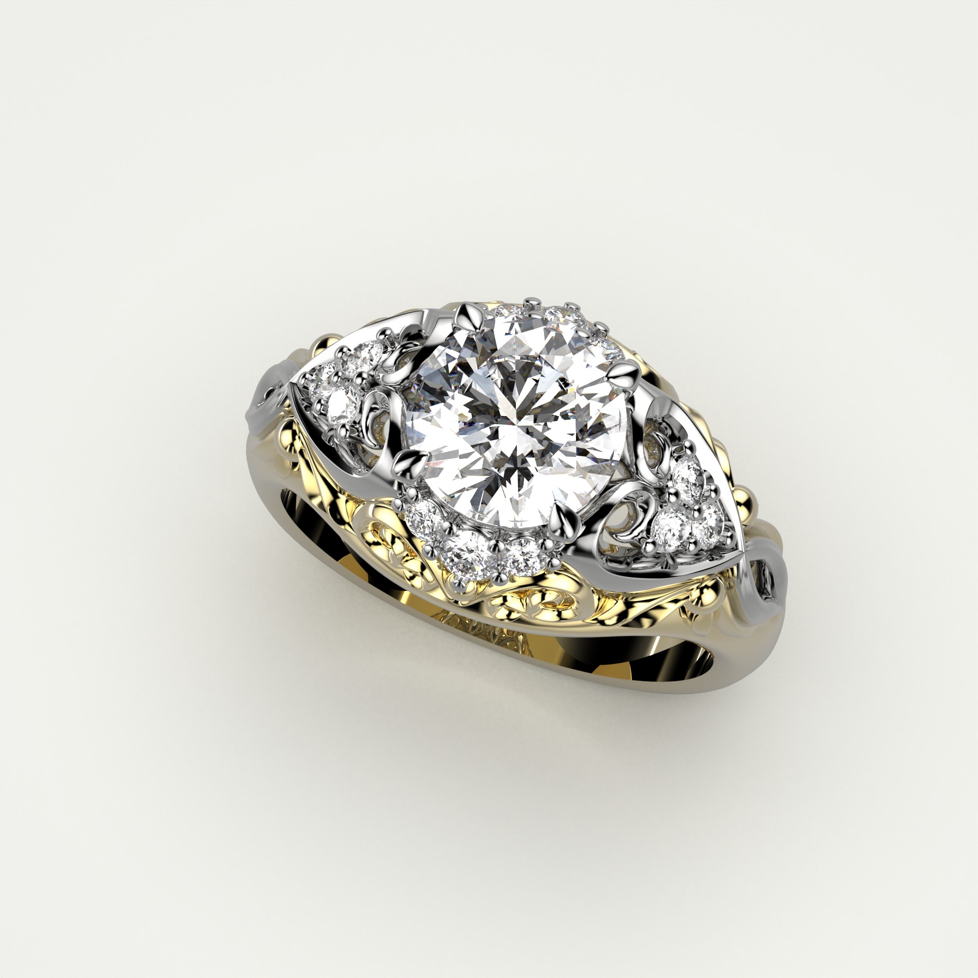 Diamond Ring 51 3D print model_1