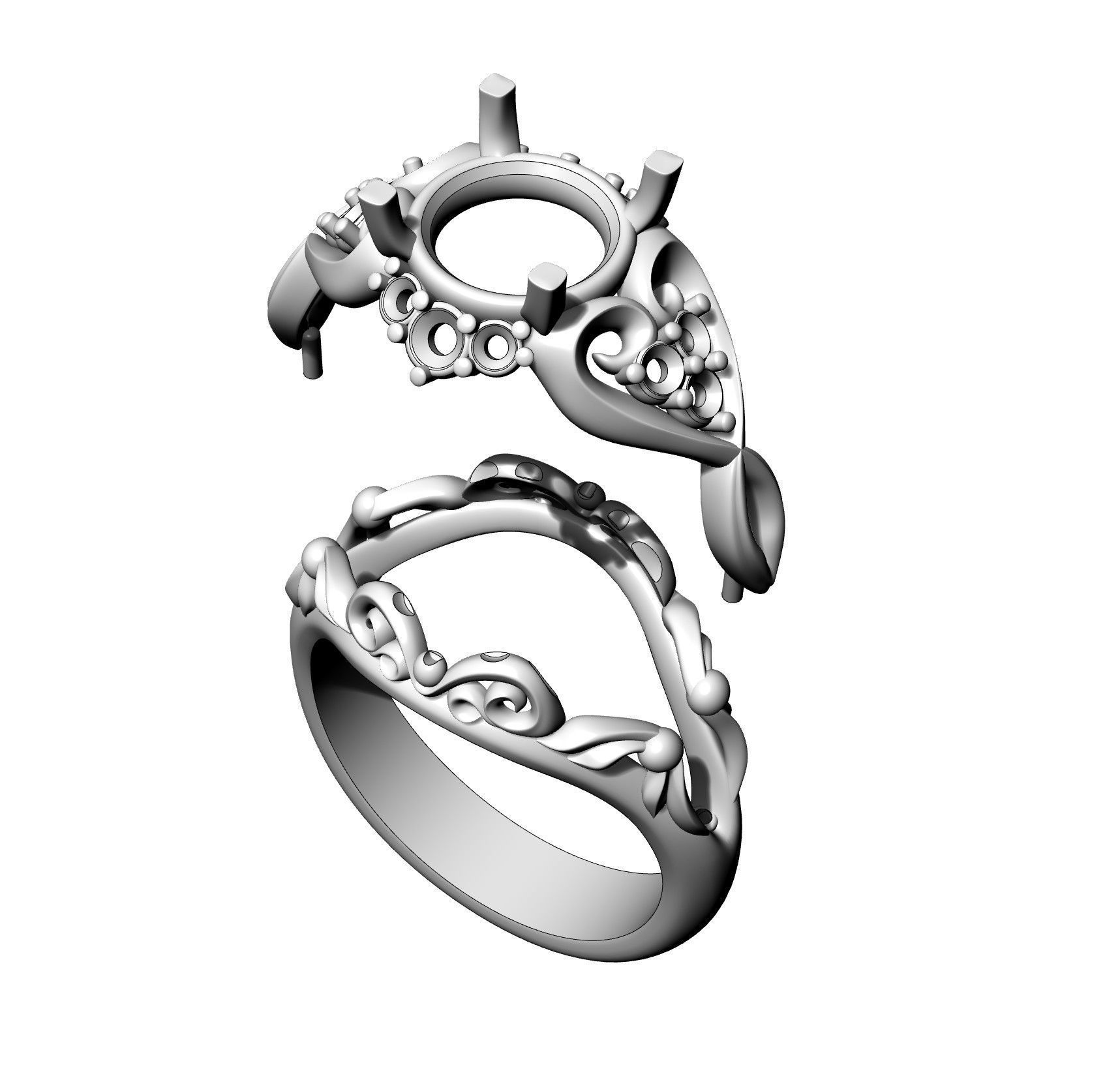 Diamond Ring 51 3D print model_7
