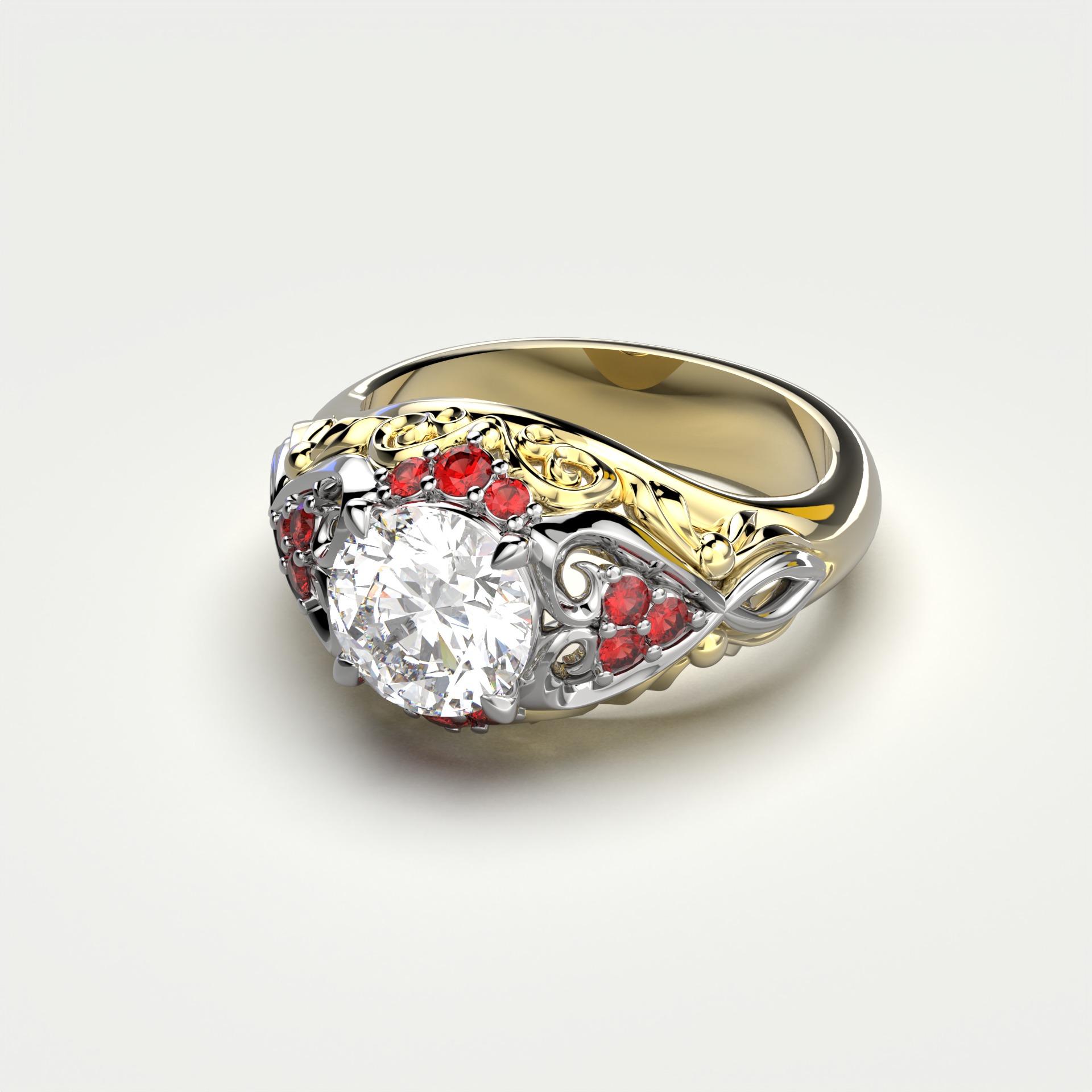 Diamond Ring 51 3D print model_6