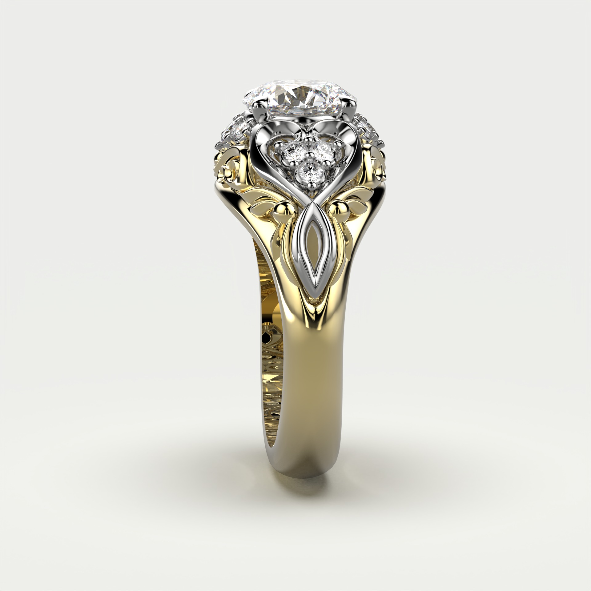 Diamond Ring 51 3D print model_3