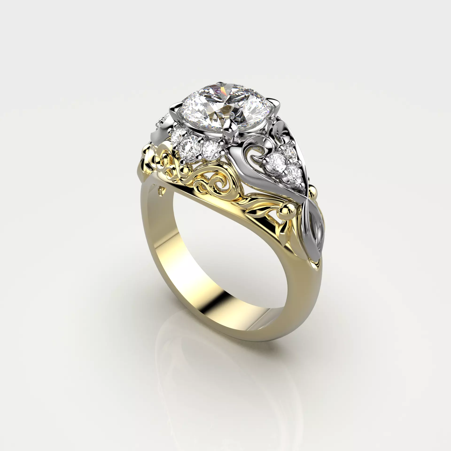 Diamond Ring 51 3D print model_0