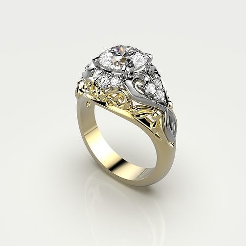 Diamond Ring 51 3D print model