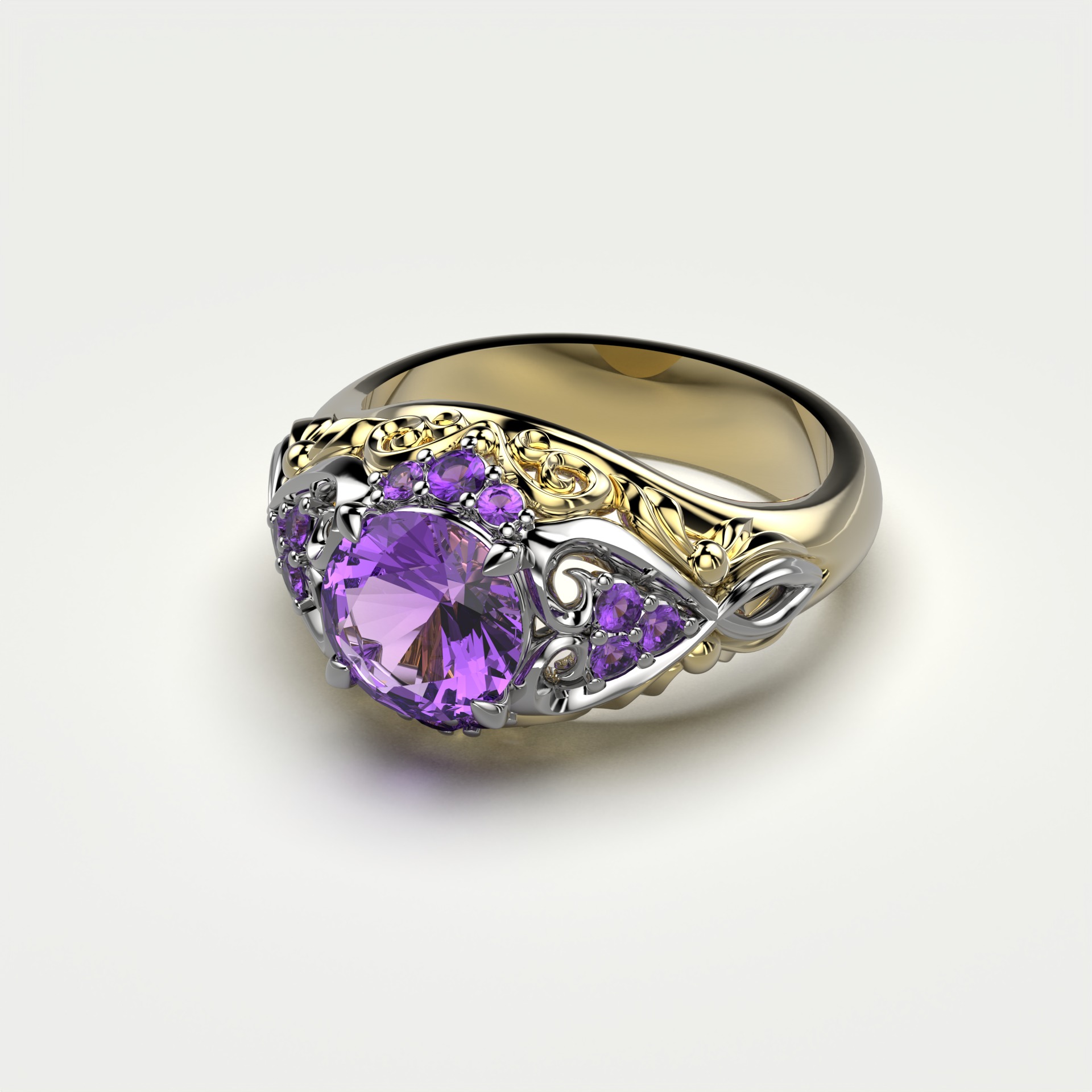 Diamond Ring 51 3D print model_5