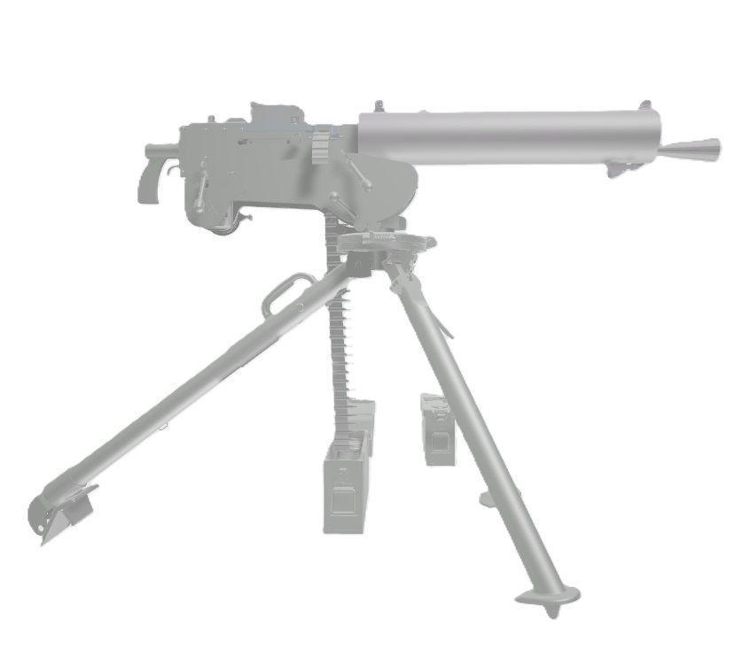 Polish WW2 machine gun CKM wz30 3D print model_1