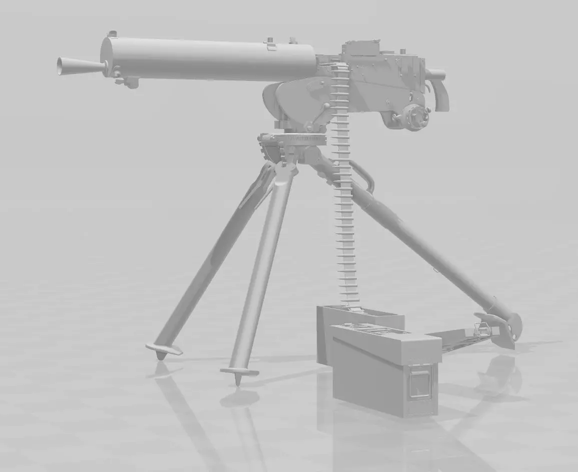 Polish WW2 machine gun CKM wz30 3D print model_0