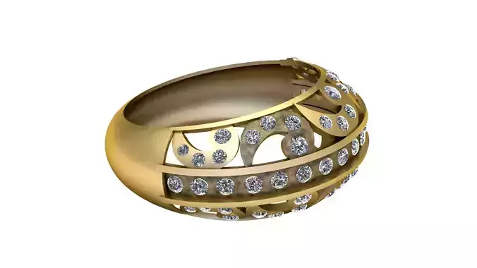 AUTHOR WEDDING RING 3D PRINTABLE MODEL 3D print model