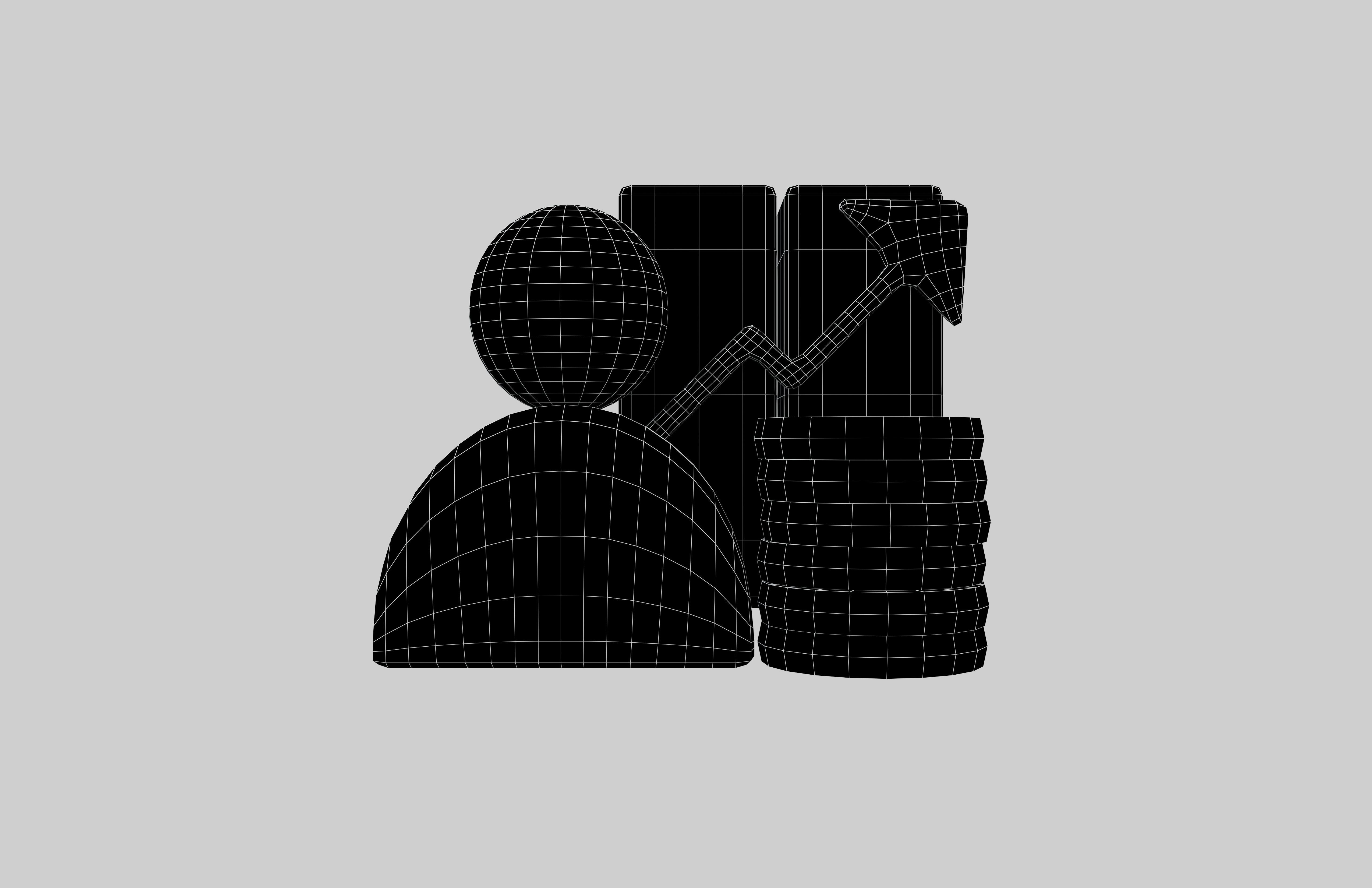 Salary Increase Icon v1 002 Low-poly 3D model_5