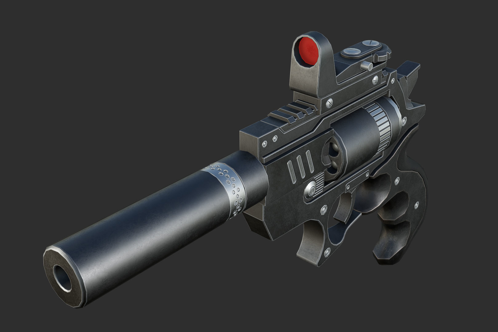 a Gun 3D model_5