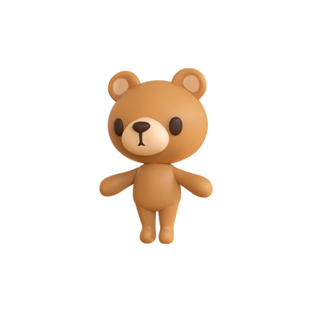 Little Bear Animated Cute 3D Models For Games And Animations Low-poly 3D model_9