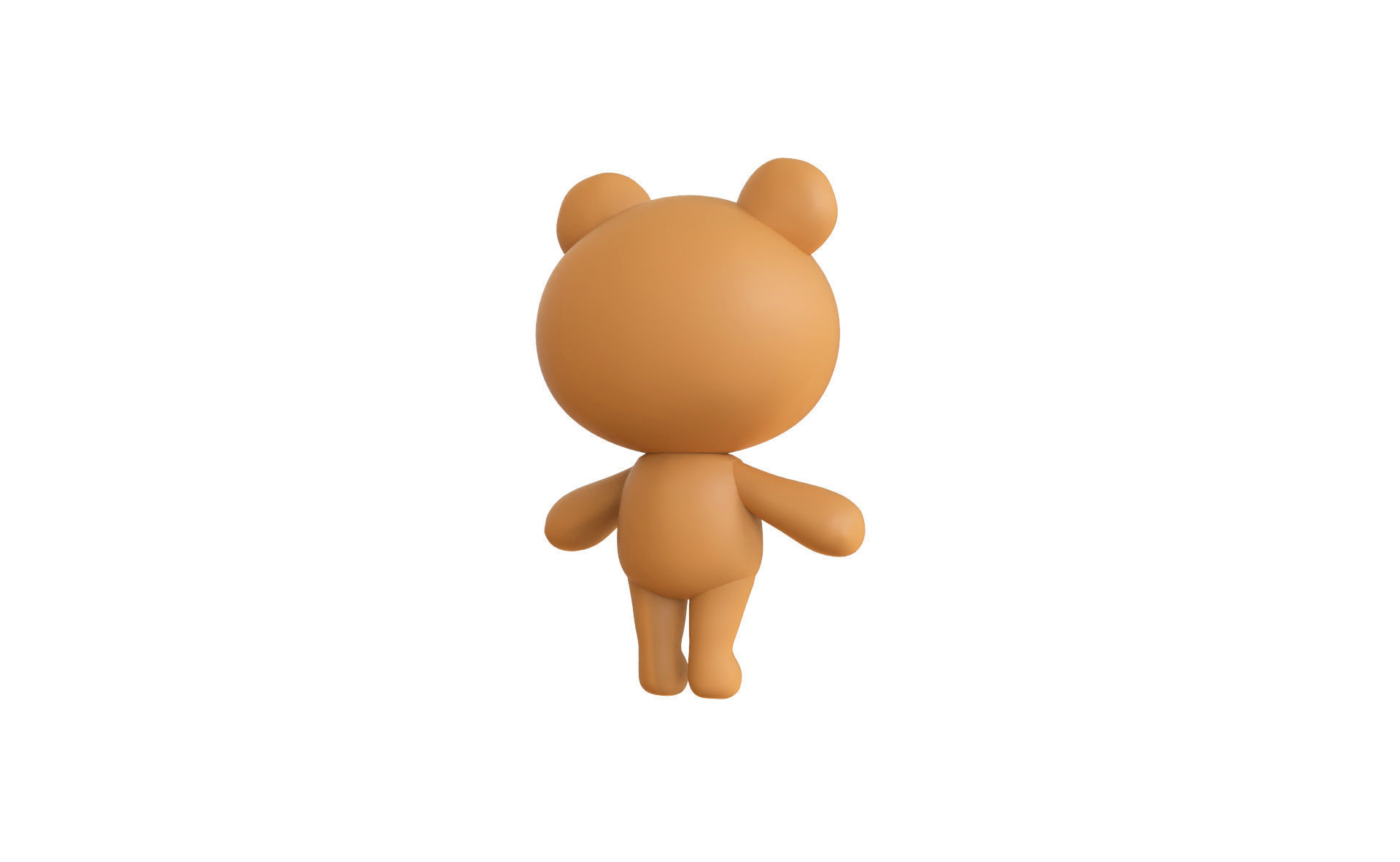 Little Bear Animated Cute 3D Models For Games And Animations Low-poly 3D model_7