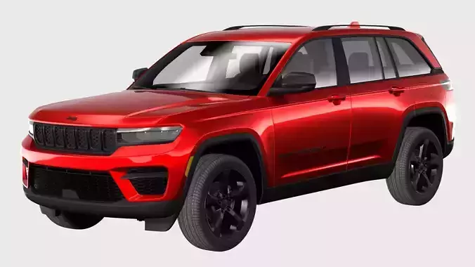 Jeep grand cherokee 2023  Low-poly 3D model Jeep grand cherokee 2023  Low-poly 3D model