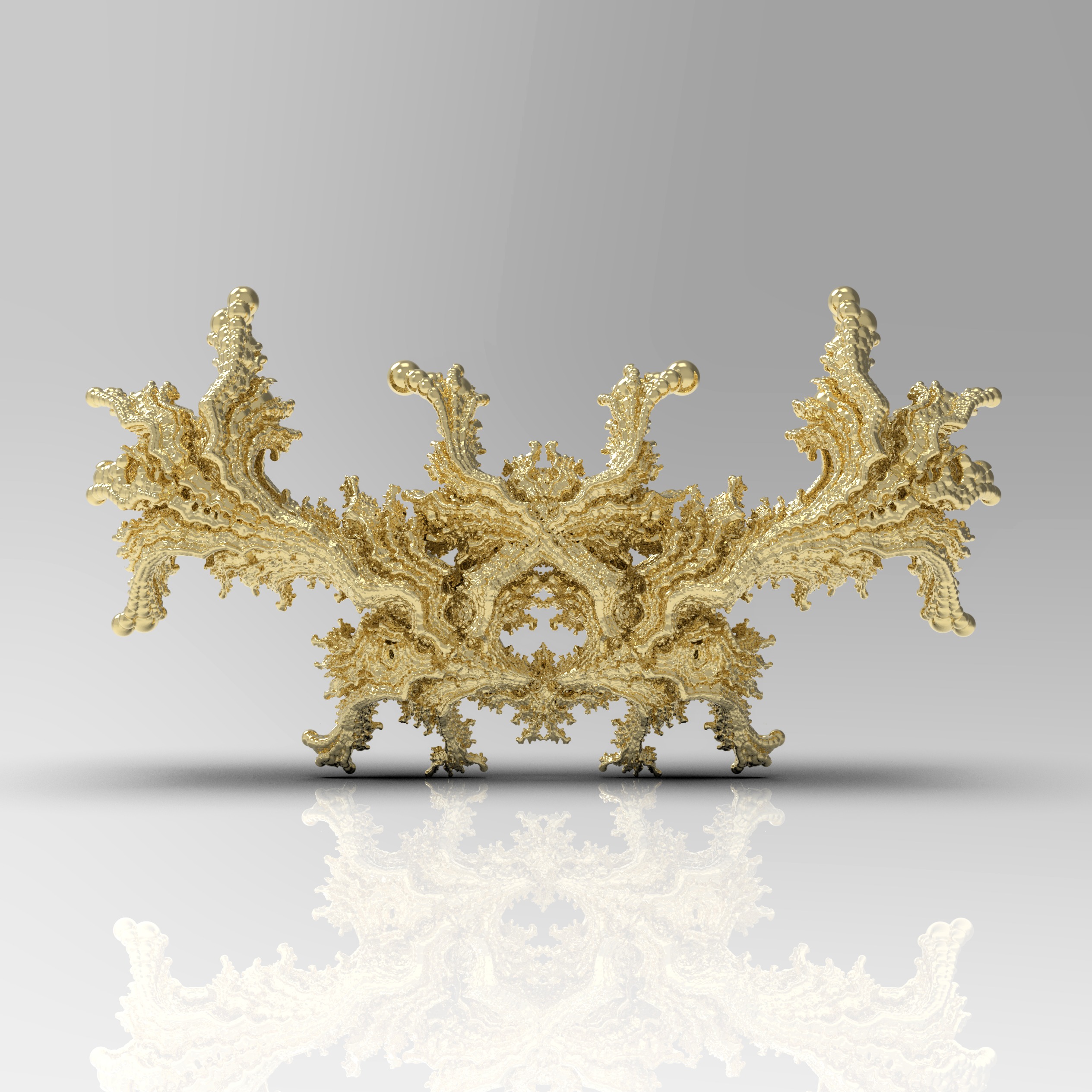 Fractal Kleina - 2 Fold Symmetry 3D print model_1