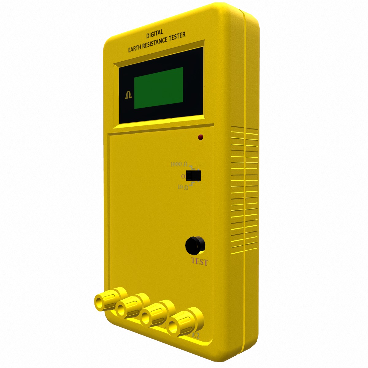 Digital Earth Resistance Tester Low Poly Low-poly 3D model_1