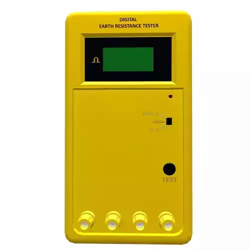 Digital Earth Resistance Tester Low Poly Low-poly 3D model