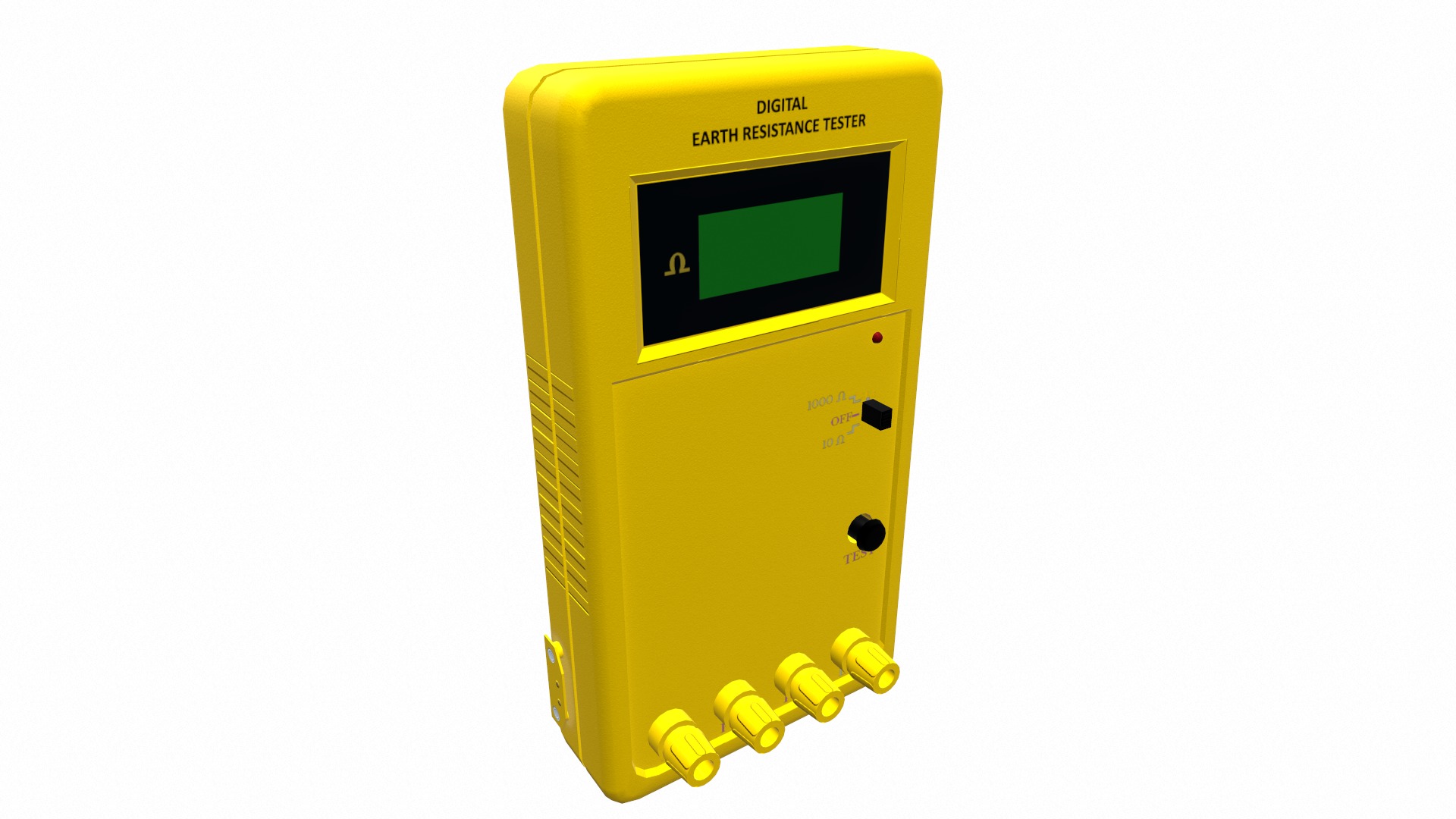 Digital Earth Resistance Tester Low Poly Low-poly 3D model_7