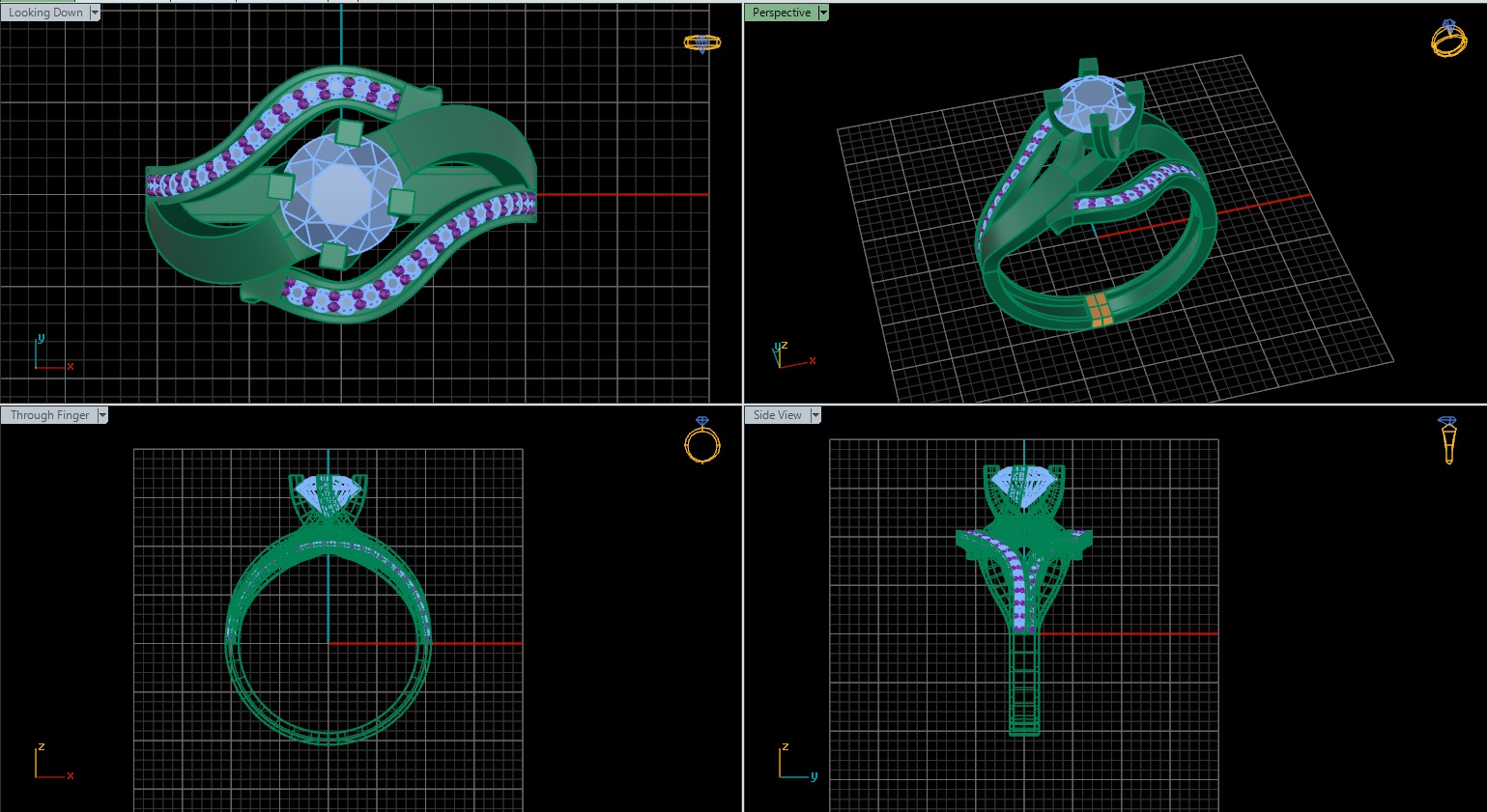 jewelry ring 174 3D print model_1