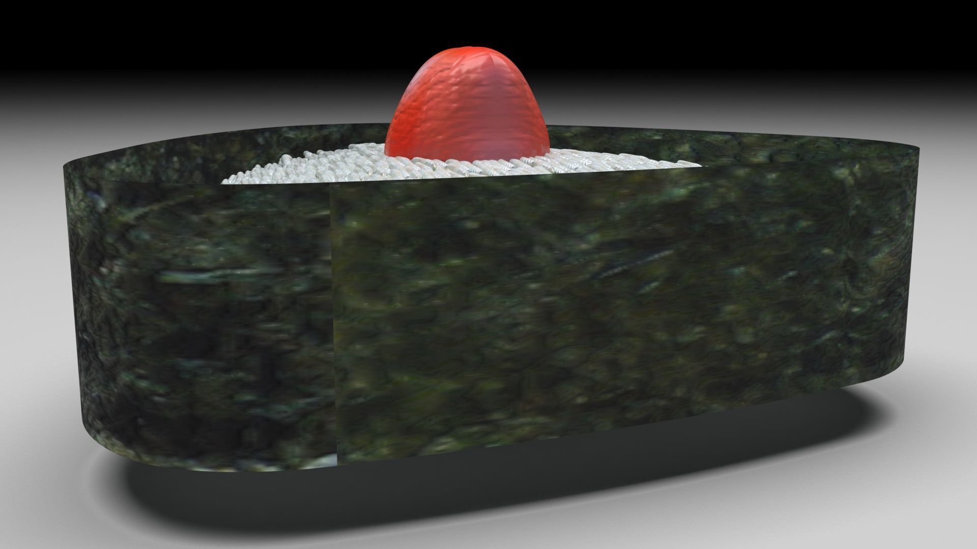 Onigiri 3D model_6