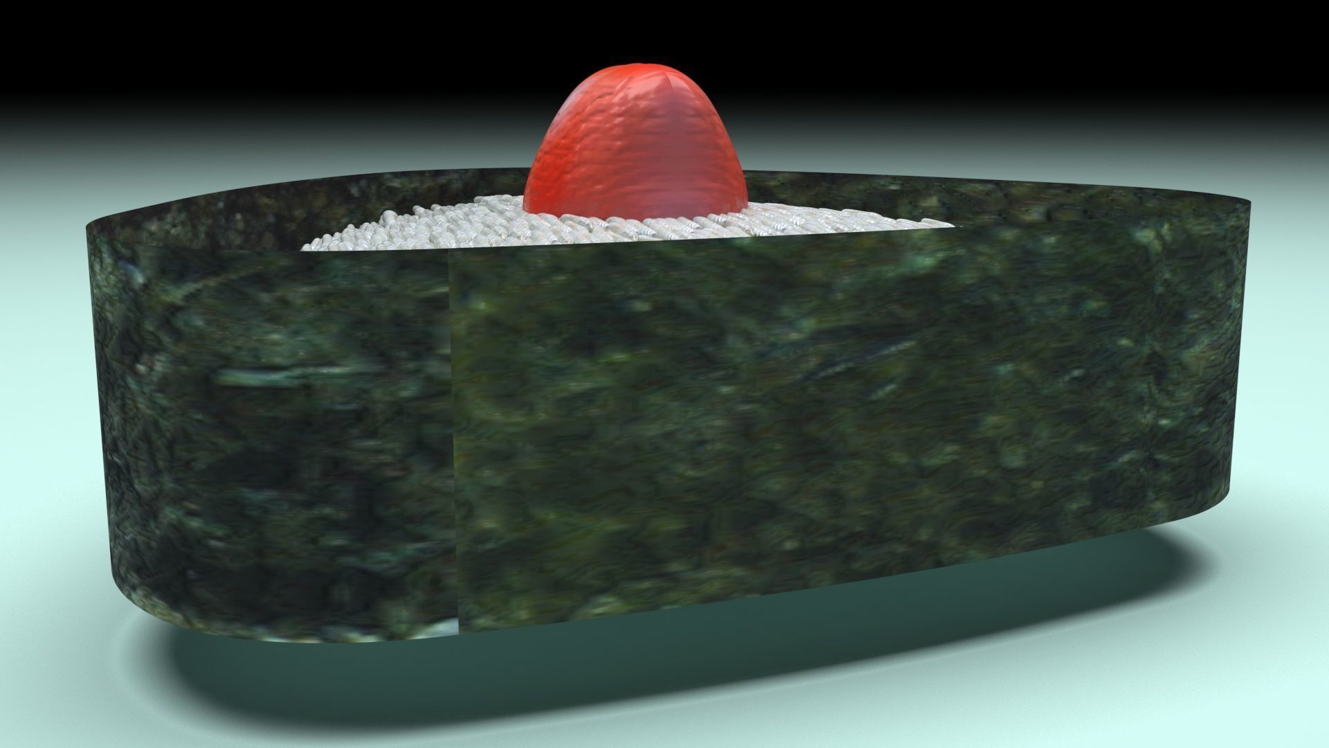 Onigiri 3D model_7
