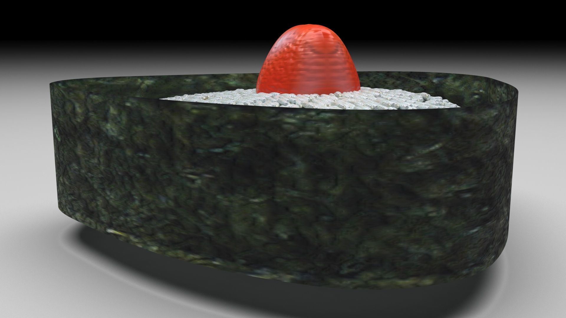 Onigiri 3D model_2