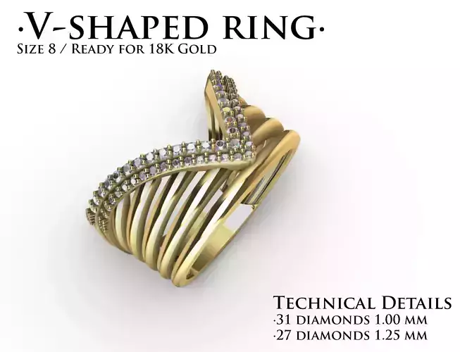 V Shaped Ring