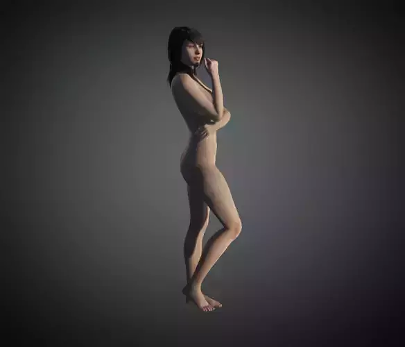 Women rigged  3D model