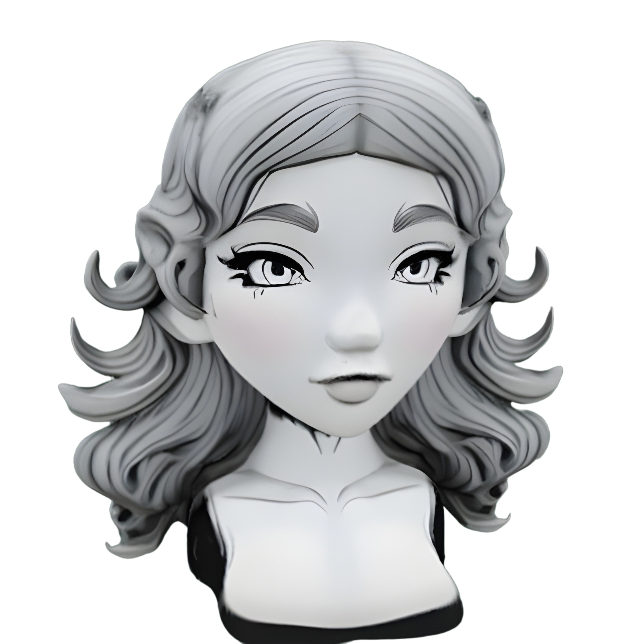 Charming Character Busts Collection 3D print model_3