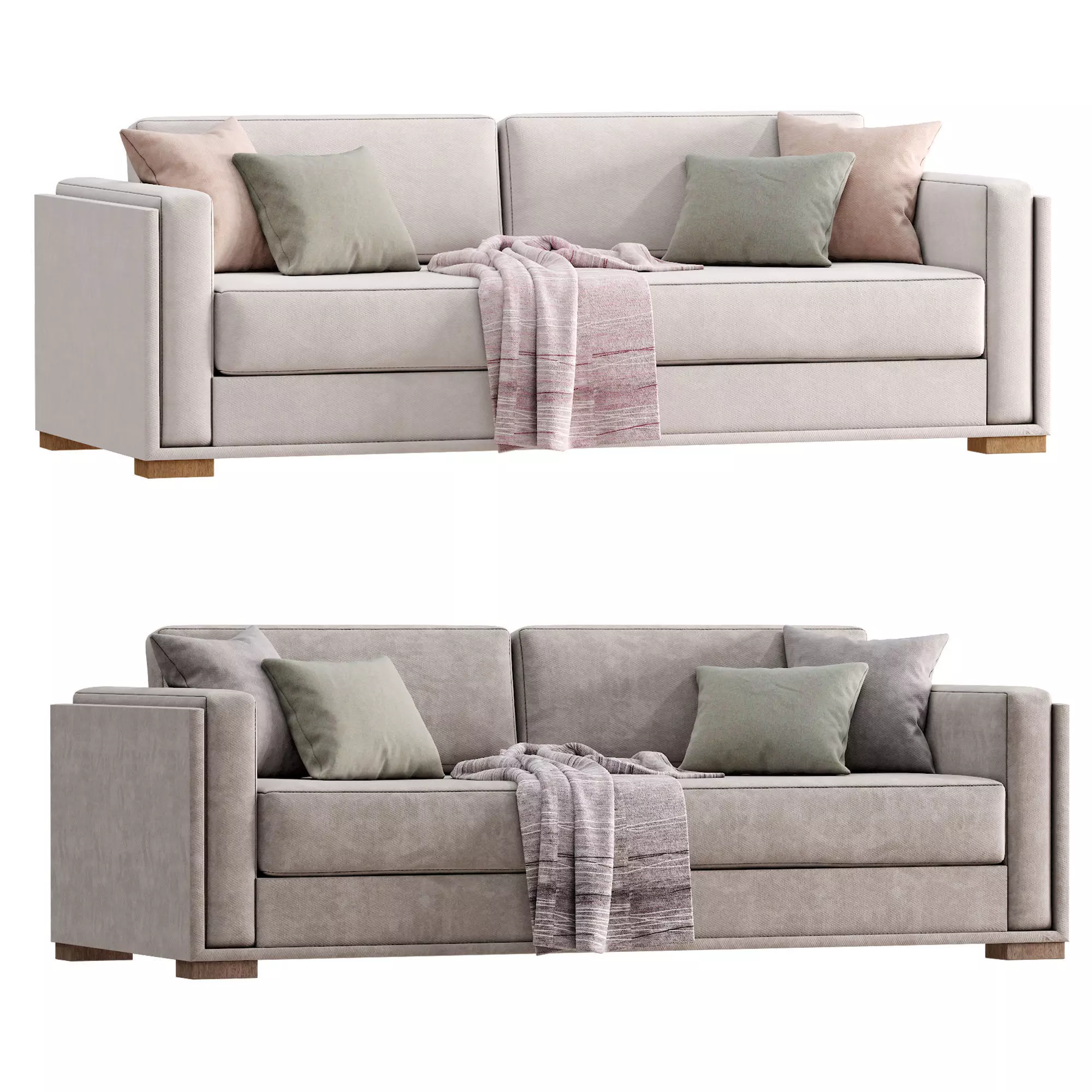 Sofa Nassau By West Elm 3D model_0