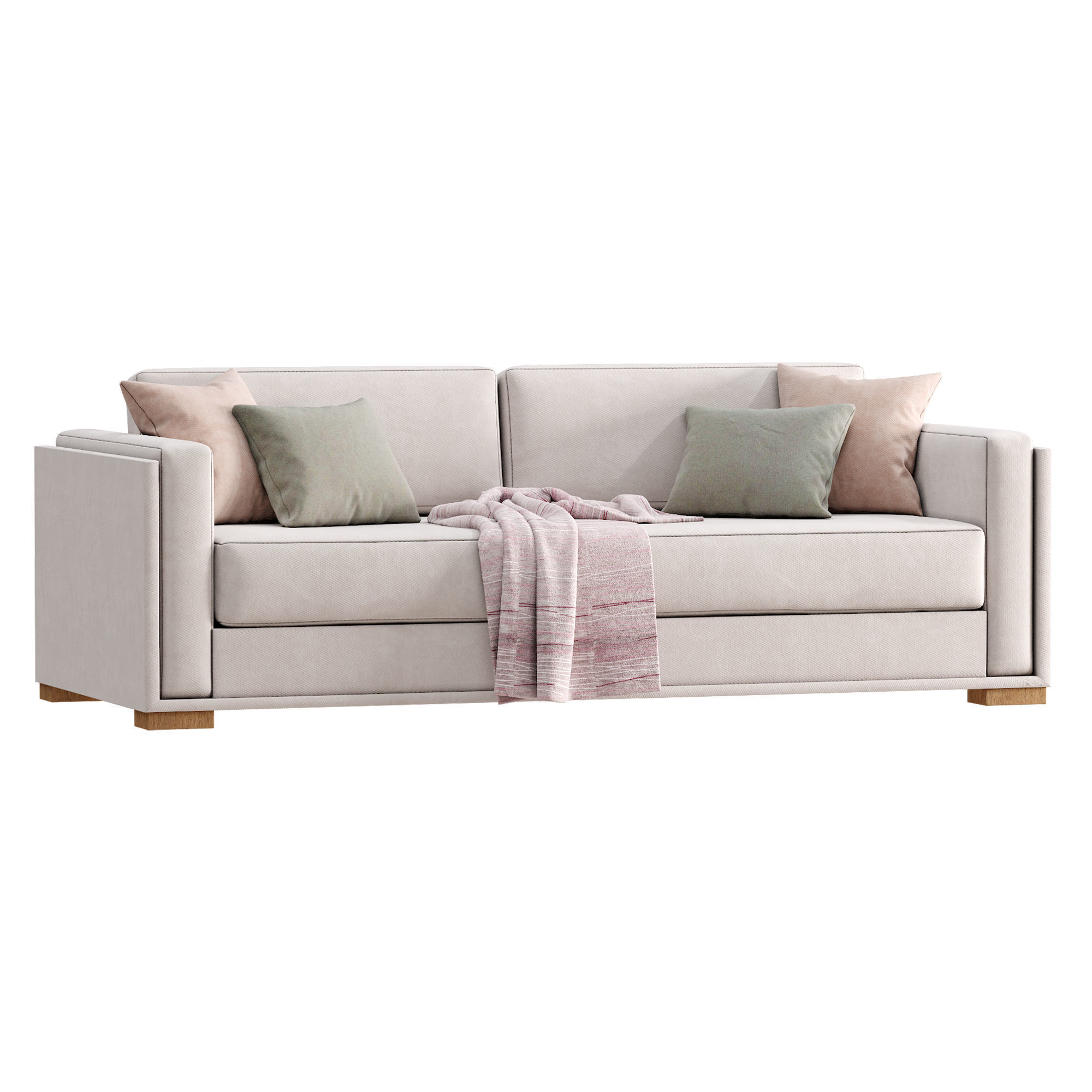 Sofa Nassau By West Elm 3D model_4
