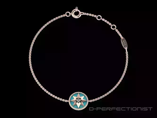Dior Rose De Vents Bracelet 3D print model