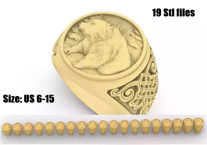 Bear ring 151124 cartier