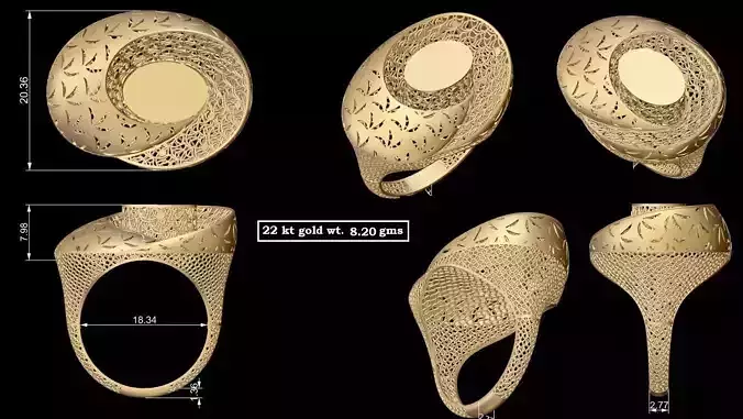 TURKEY RING 3D print model Free 3D print model