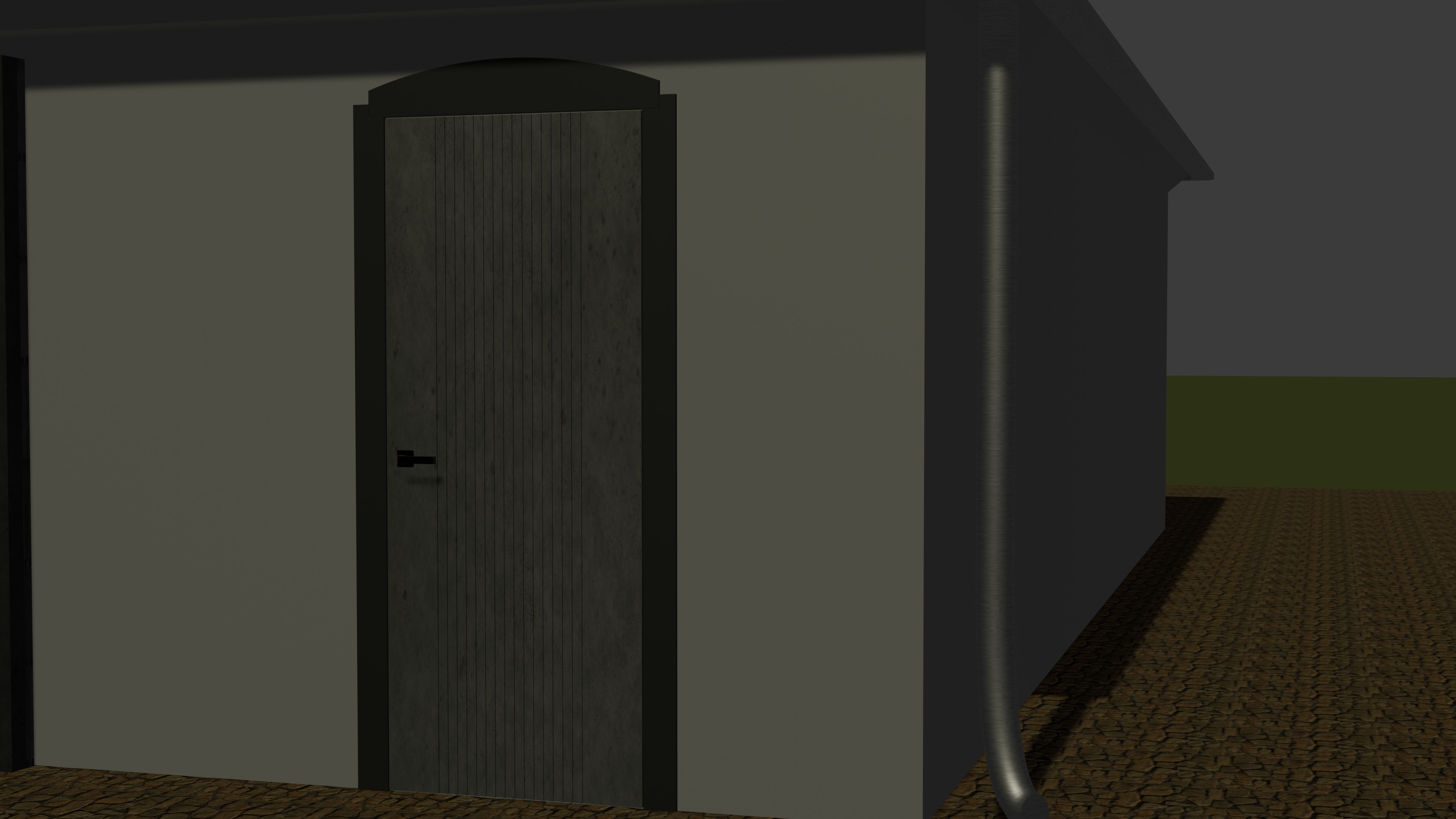 Simple garage Free low-poly 3D model_4