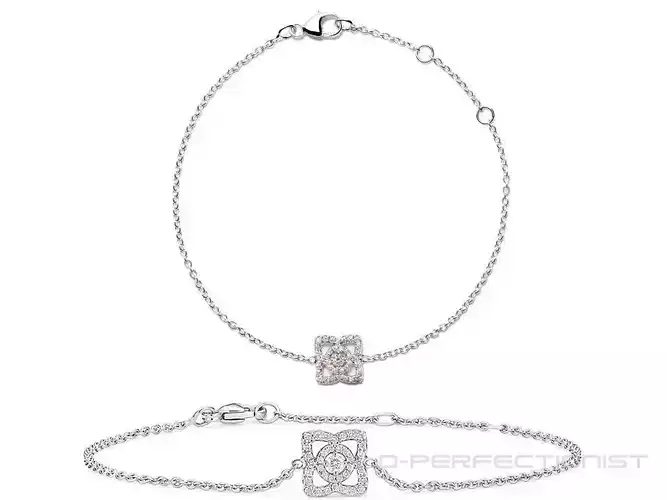 De Beers Lotus Diamond Bracelet 