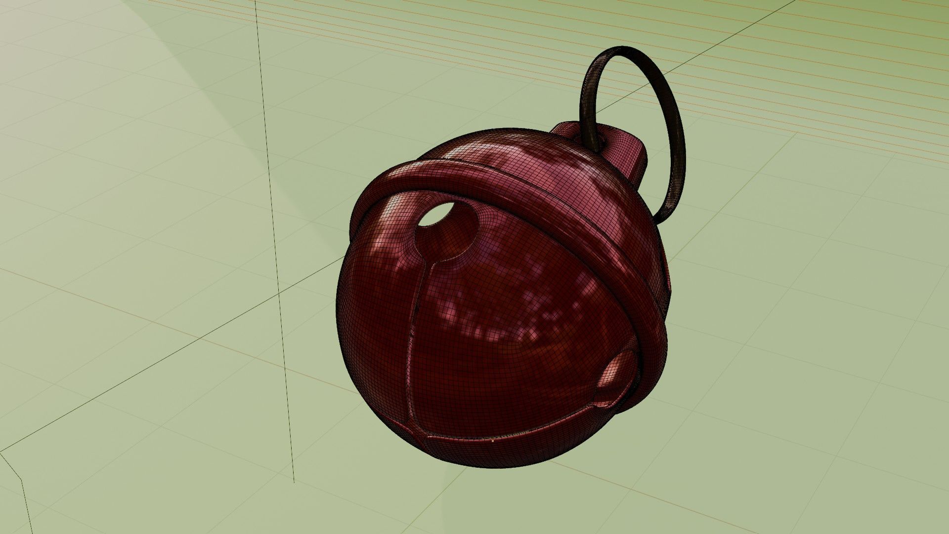 Christmas Jingle Bell 3D Model 3D model_4