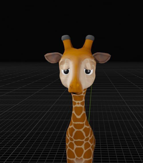 giraffe model Low-poly 3D model_4