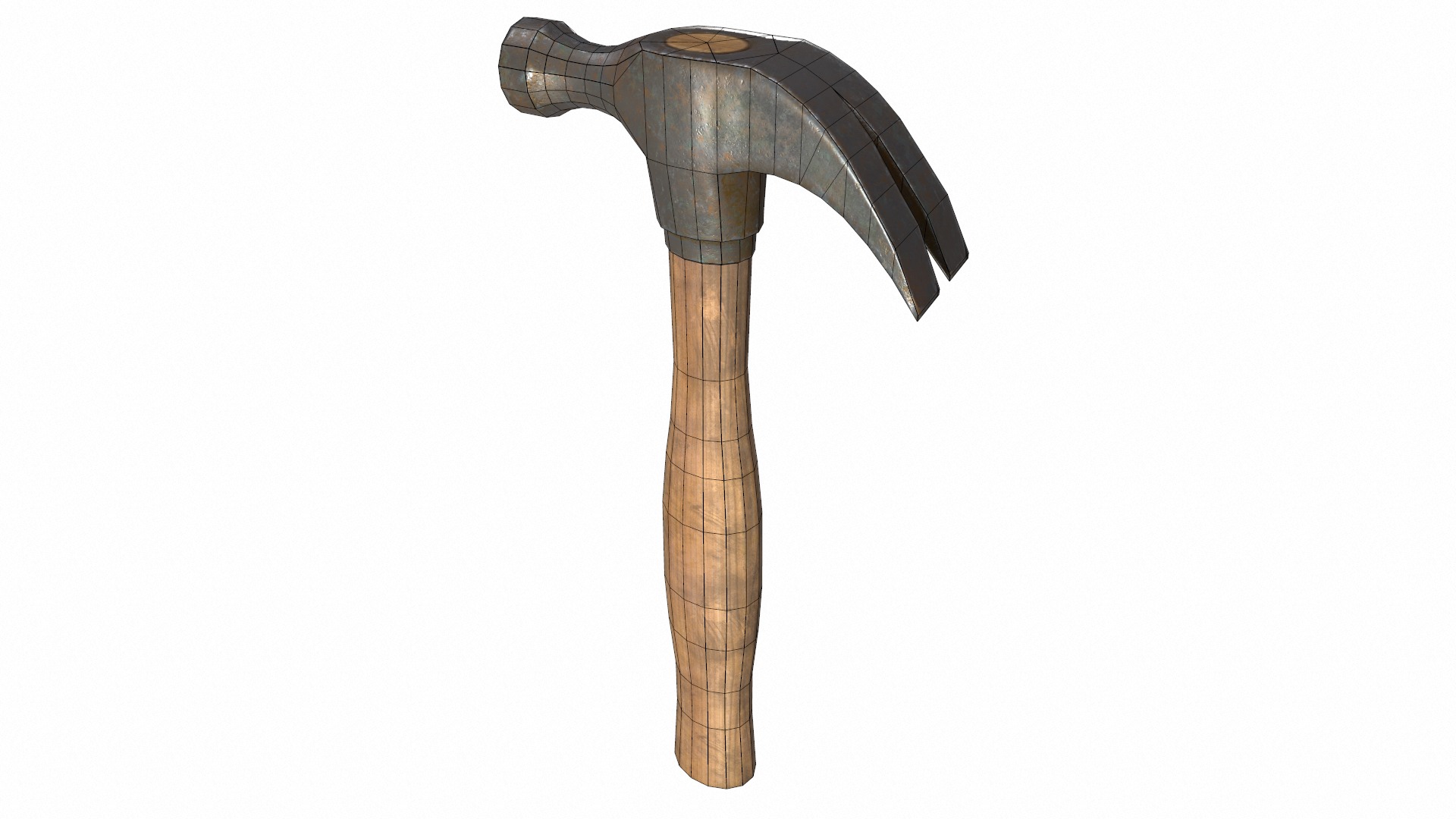 Hammer Low Poly  Low-poly 3D model_14