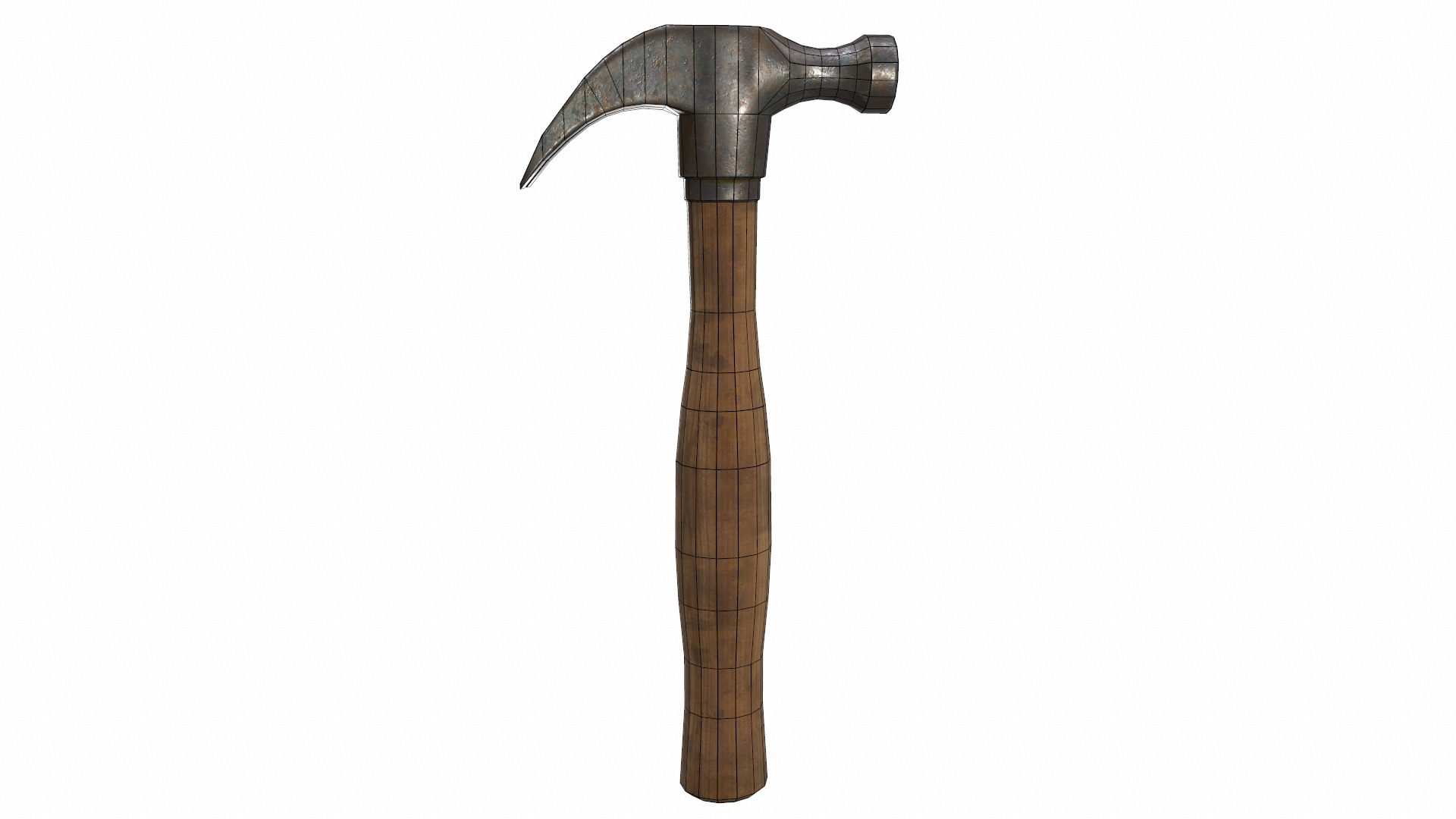 Hammer Low Poly  Low-poly 3D model_12