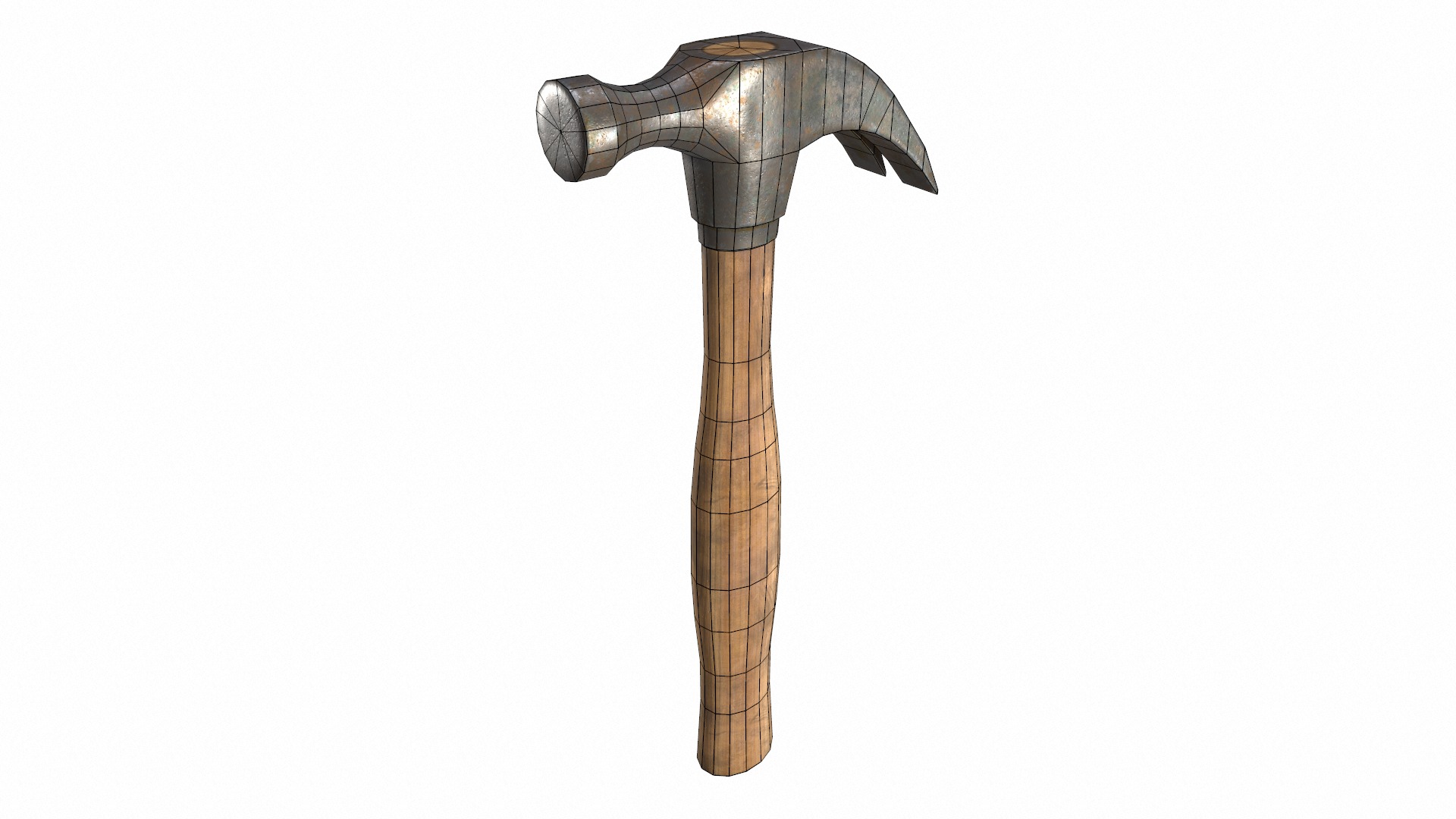 Hammer Low Poly  Low-poly 3D model_13