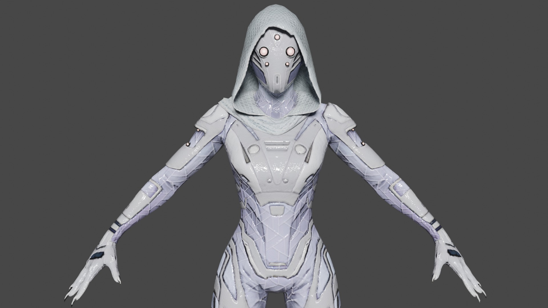Ghost Low-poly 3D model_1
