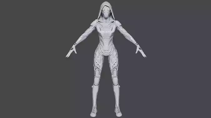 Ghost Low-poly 3D model
