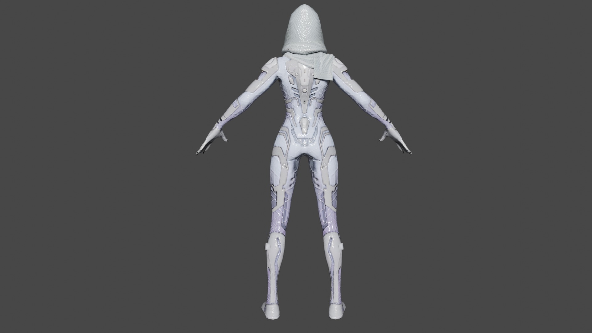 Ghost Low-poly 3D model_4