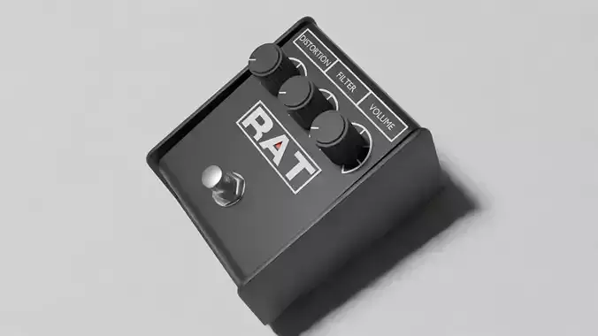 Guitar pedal RAT2 3d model
