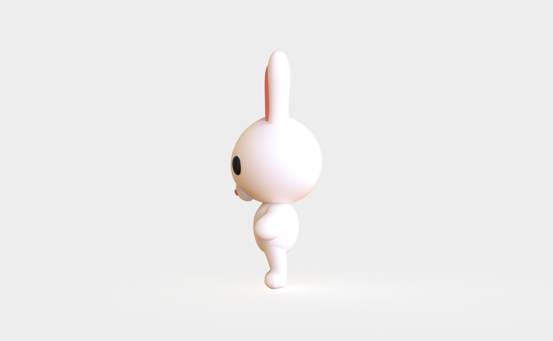 Little Bunny Animated Cute 3D Models For Games And Animations Low-poly 3D model_6