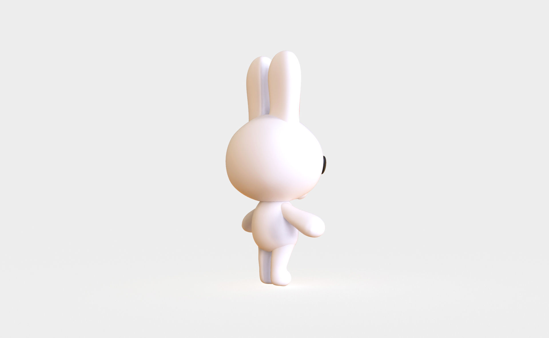 Little Bunny Animated Cute 3D Models For Games And Animations Low-poly 3D model_8