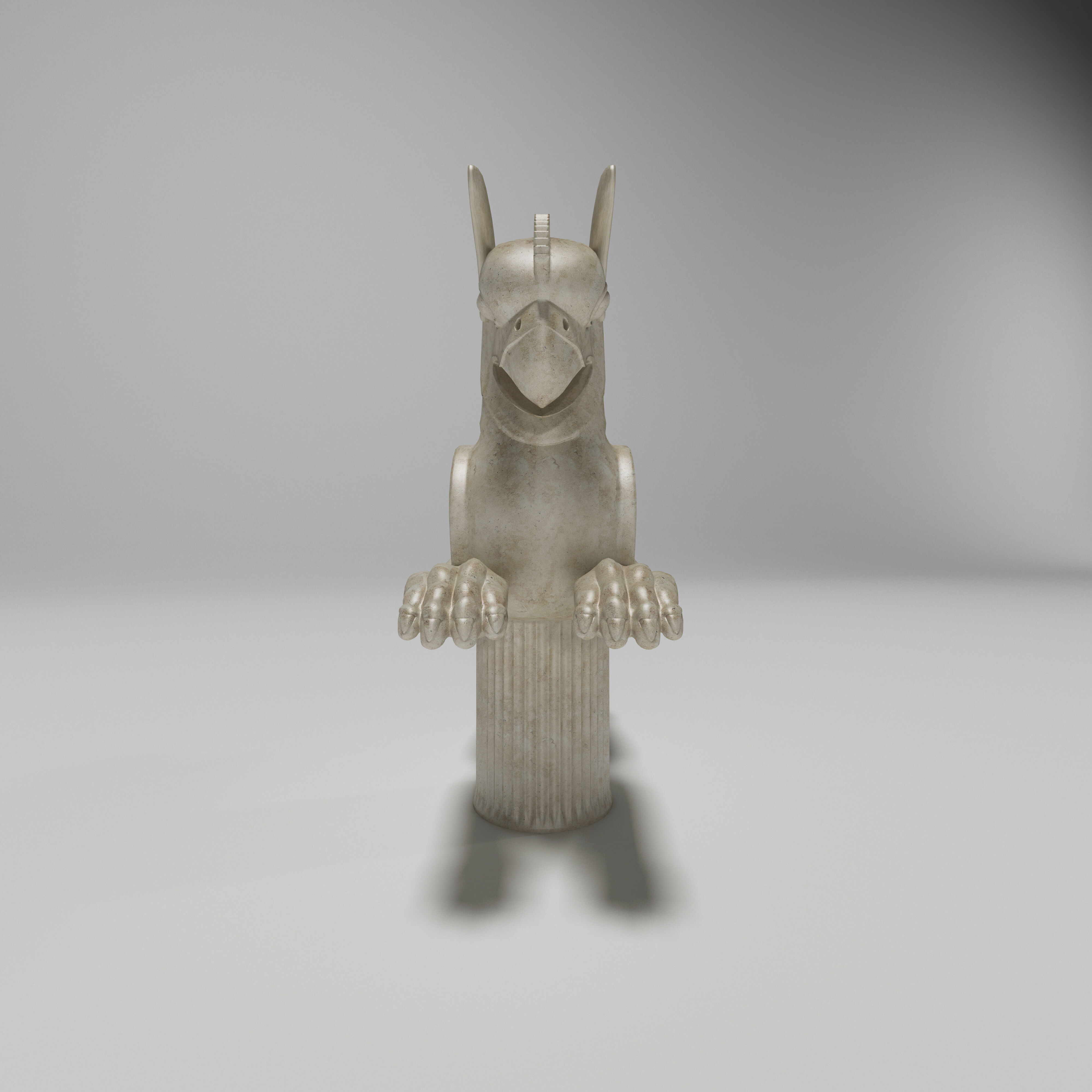 persian griffin homa Low-poly 3D model_2