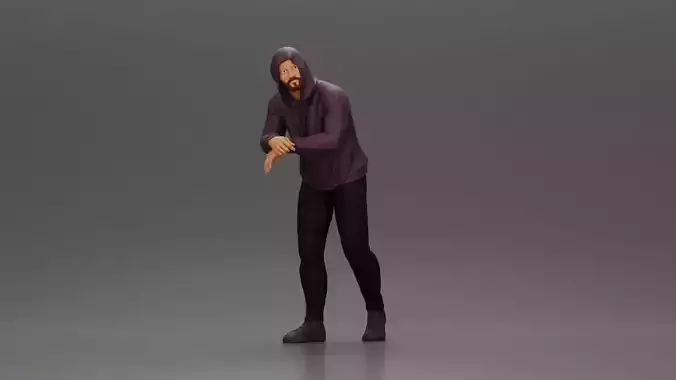 man in a hoodie leaning with his hands on the car