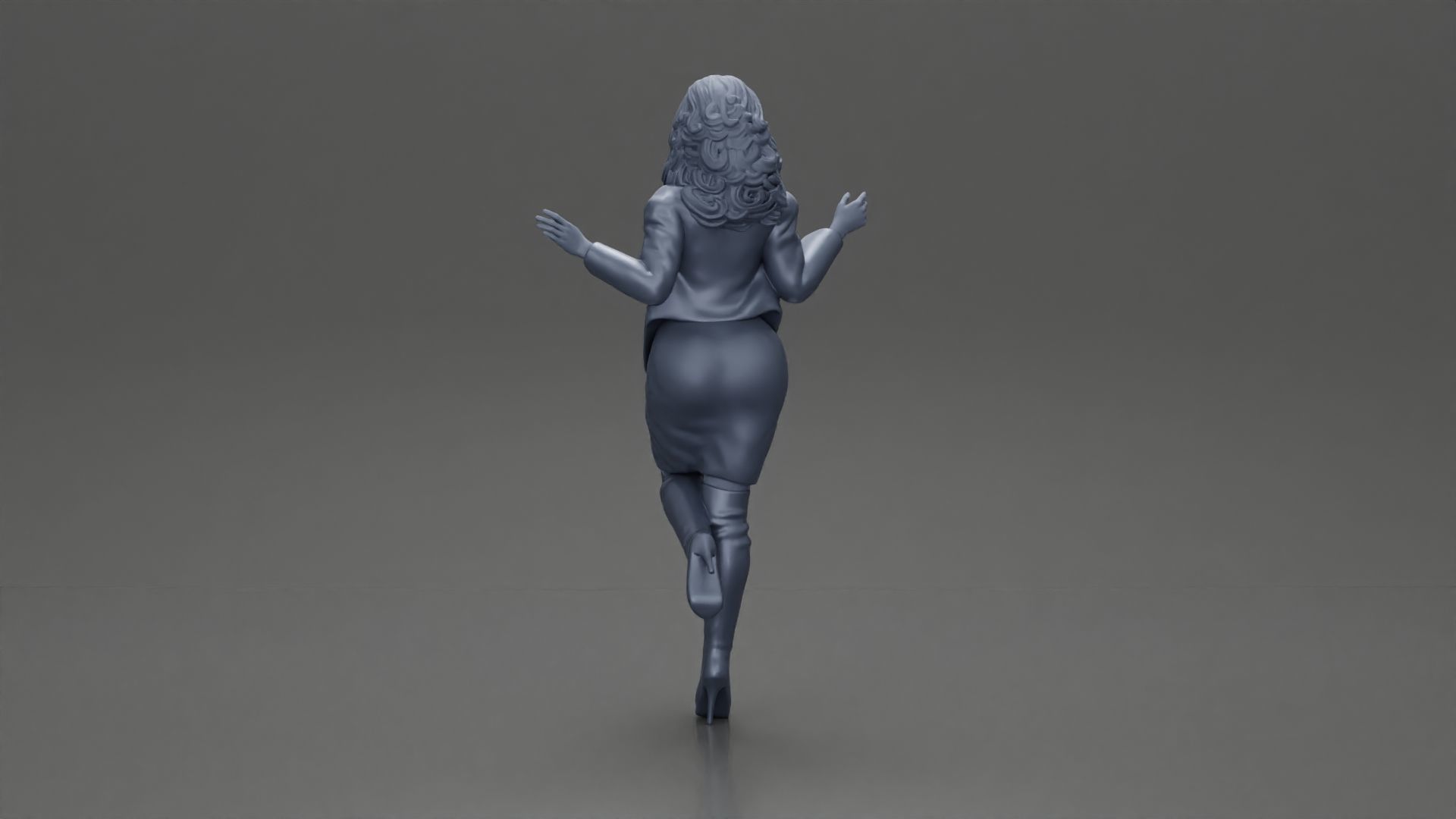 Fashion Forward Stylish Woman in Trendy Ensemble 3D print model_10