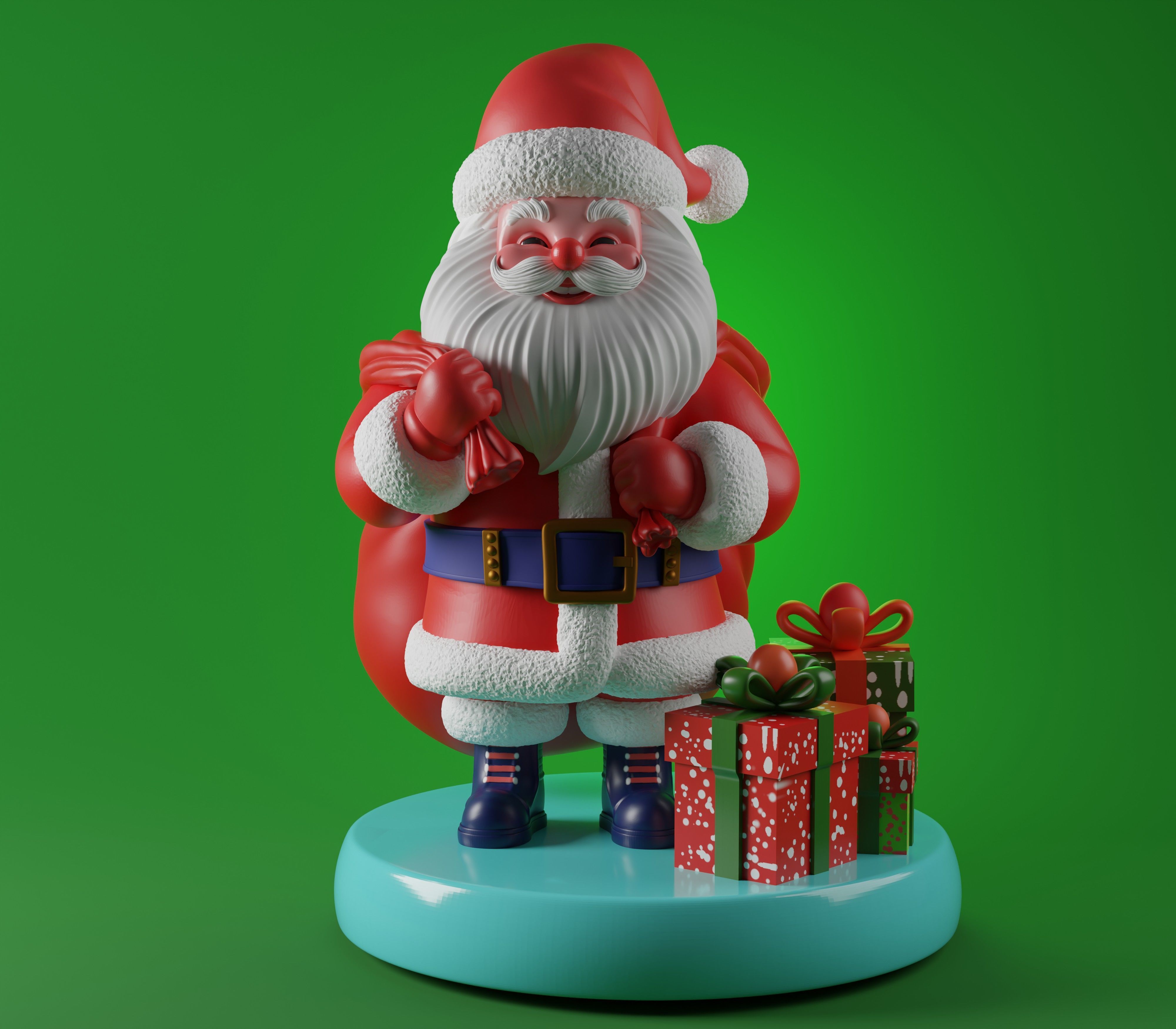 Santa Claus 3D Print Model STL 3D print model_1